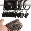 Set-10-Pezzi-Anelli-Anello-In-Metallo-Con-Clip-Ganci-Per-Asta-Tende-30-Mm