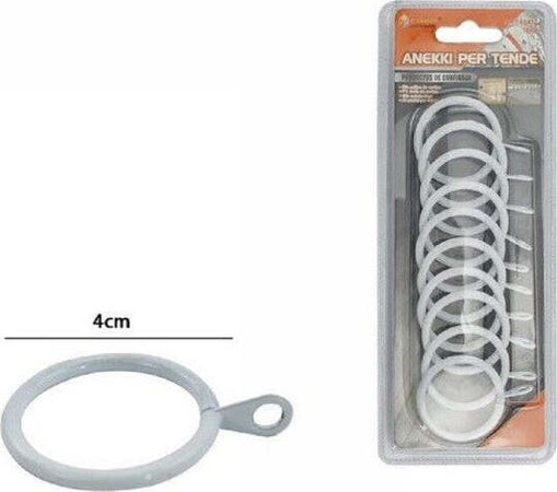 Set 10 Pezzi Anelli In Metallo Per Asta Tende Tenda 40mm Bianchi 66412 Casa e cucina/Tessili per la casa/Accessori per tende e tendine/Bastoni e binari Trade Shop italia - Napoli, Commerciovirtuoso.it