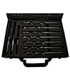 Set 10 Punte Elicoidale Da 14 A 23 Mm Frese Ferro Legno Per Trapano In Valigetta