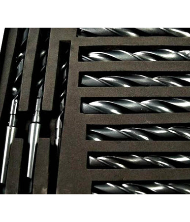Set 10 Punte Elicoidale Da 14 A 23 Mm Frese Ferro Legno Per Trapano In Valigetta