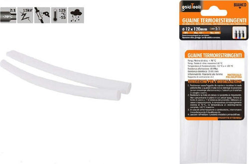 Set 10 Pz Guaine Termorestringenti Termoretrattili Bianche 12x120 Mm Cavi 57071 Fai da te/Materiale elettrico/Gestione del cavo/Guaine per cavi Trade Shop italia - Napoli, Commerciovirtuoso.it