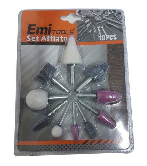 SET 10 PZ. MOLE ABRASIVE ROTATIVE CON PIETRA PER PUNTA ACCESSORI TRAPANO AFFILATORI Fai da te/Utensili elettrici e a mano/Accessori per utensili elettrici/Mole e dischi abrasivi/Dischi abrasivi/Dischi abrasivi velcrati Trade Shop italia - Napoli, Commerciovirtuoso.it