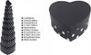 Set-10-Pz-Scatole-Box-Regali-Varie-Misure-Matrioska-Forma-Cuore-Nero-Pois-71954