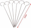 Set 10 Pz Spiedini In Acciaio Inox 30 Cm Impugnatura Uncino Griglia Bbq 2406316 Casa e cucina/Utensili da cucina/Spiedini Trade Shop italia - Napoli, Commerciovirtuoso.it