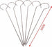 Set 10 Pz Spiedini In Acciaio Inox 30 Cm Impugnatura Uncino Griglia Bbq 2406316 Casa e cucina/Utensili da cucina/Spiedini Trade Shop italia - Napoli, Commerciovirtuoso.it