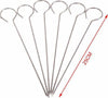 Set 10 Spiedini In Acciaio Inox 25 Cm Impugnatura Uncino Per Griglia Bbq 2406315 Casa e cucina/Utensili da cucina/Spiedini Trade Shop italia - Napoli, Commerciovirtuoso.it