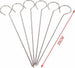 Set 10 Spiedini In Acciaio Inox 25 Cm Impugnatura Uncino Per Griglia Bbq 2406315 Casa e cucina/Utensili da cucina/Spiedini Trade Shop italia - Napoli, Commerciovirtuoso.it