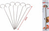 Set 10 Spiedini In Acciaio Inox 25 Cm Impugnatura Uncino Per Griglia Bbq 2406315 Casa e cucina/Utensili da cucina/Spiedini Trade Shop italia - Napoli, Commerciovirtuoso.it
