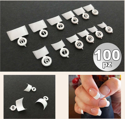 Set 100 French Wrap Bianco Mezze Tips Tip Per Mani Ricostruzione Unghie Finte Bellezza/Manicure e pedicure/Decorazioni per unghie/Unghie finte e accessori/Unghie finte Trade Shop italia - Napoli, Commerciovirtuoso.it