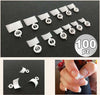 Set 100 French Wrap Bianco Mezze Tips Tip Per Mani Ricostruzione Unghie Finte Bellezza/Manicure e pedicure/Decorazioni per unghie/Unghie finte e accessori/Unghie finte Trade Shop italia - Napoli, Commerciovirtuoso.it