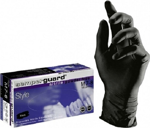 SET 100 GUANTI DA ESAMINAZIONE USA E GETTA NITRILE NERO STYLE POLVERE AMBIDESTRI  Trade Shop italia - Napoli, Commerciovirtuoso.it