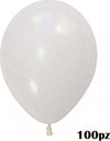Set-100-Pezzi-Palloncini-Colore-Bianco-Feste-Compleanni-Party-Bambini