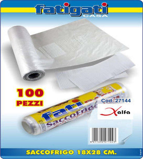 SET 100 PEZZI SACCO FRIGO E FREEZER 18X28CM SACCHETTI GELO IN ROTOLO Casa e cucina/Organizzazione interni/Contenitori e barattoli da cucina/Conservazione cibi/Contenitori e buste per tramezzini e alimenti Trade Shop italia - Napoli, Commerciovirtuoso.it