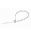 Set 100 Pz Fascette Serracavo Autobloccanti In Nylon Bianco 2.5mmx100mm 25-100-b