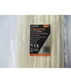 Set 100 Pz Fascette Serracavo Autobloccanti In Nylon Bianco 4.8 X 350mm 48-350-b