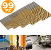 SET 100PZ 99 PUNTE PER TRAPANO HSS DORATE IN TITANIUM 1.5mm - 10mm PROESSIONALI Fai da te/Utensili elettrici e a mano/Accessori per utensili elettrici/Set punte per trapani Trade Shop italia - Napoli, Commerciovirtuoso.it