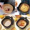 Set-100pz-Carta-Pergamena-Fodera-Per-Friggitrice-Ad-Aria-Usa-E-Getta-16-X-4,5-Cm