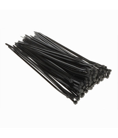 Set 100pz Fascette Serracavo Autobloccanti In Nylon Nero 4.8mm X 250mm 48-250-n