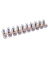 Set 100pz Morsetto A Cappuccio Unipolare Trasparente Per Cavi Sezione 2.5mm Ms-25