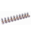 Set 100pz Morsetto A Cappuccio Unipolare Trasparente Per Cavi Sezione 6 Mm Ms-60