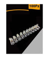Set 100pz Morsetto A Cappuccio Unipolare Trasparente Per Cavi Sezione 6 Mm Ms-60