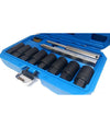 Set 10pz Bussole Coniche Smontaggio Cerchi In Lega Bulloni Antifurto Kit Bussola