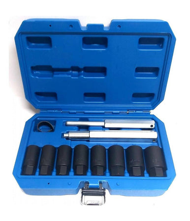 Set 10pz Bussole Coniche Smontaggio Cerchi In Lega Bulloni Antifurto Kit Bussola