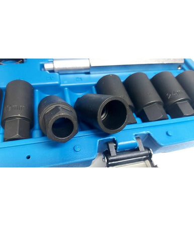 Set 10pz Bussole Coniche Smontaggio Cerchi In Lega Bulloni Antifurto Kit Bussola