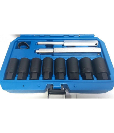 Set 10pz Bussole Coniche Smontaggio Cerchi In Lega Bulloni Antifurto Kit Bussola