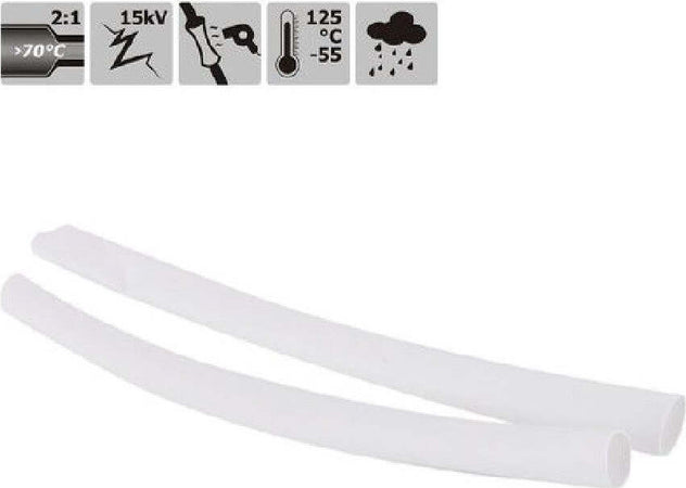 Set 10pz Guaine Termorestringenti Termoretrattili Bianche 10 X 120 Mm Cavi 57070 Fai da te/Materiale elettrico/Gestione del cavo/Guaine per cavi Trade Shop italia - Napoli, Commerciovirtuoso.it