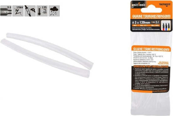Set-10pz-Guaine-Termorestringenti-Termoretrattili-Trasparenti-3x120mm-Cavi-57072