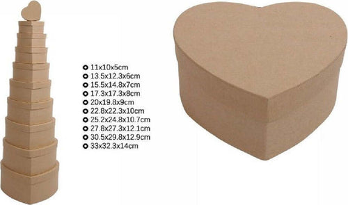 Set 10pz Scatole Box Per Regali Varie Misure Matrioska Forma Cuore Cartone 71959 Casa e cucina/Hobby creativi/Articoli per confezioni regalo/Scatole da regalo Trade Shop italia - Napoli, Commerciovirtuoso.it