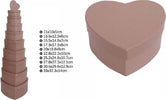 Set 10pz Scatole Box Per Regali Varie Misure Matrioska Forma Cuore Tortora 71961 Casa, arredamento e bricolage > Prodotti per Feste Trade Shop italia - Napoli, Commerciovirtuoso.it