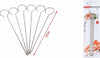 Set 10pz Spiedini In Acciaio Inox 15cm Impugnatura Ad Uncino Griglia Bbq 2406313 Casa e cucina/Utensili da cucina/Spiedini Trade Shop italia - Napoli, Commerciovirtuoso.it