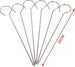 Set 10pz Spiedini In Acciaio Inox 20cm Impugnatura Uncino Per Griglia Bbq 2406314 Casa e cucina/Utensili da cucina/Spiedini Trade Shop italia - Napoli, Commerciovirtuoso.it