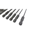 Set 11 Inserti Da T6 A T40 100mm Cacciaviti Torx Per Avvitatore Esagonale 1/4