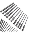 Set 11 Inserti Da T6 A T40 100mm Cacciaviti Torx Per Avvitatore Esagonale 1/4