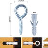 Set 11pz Vite A Occhiello Chiuso 16x35mm + Tasselli Con Alette Tassello M6 90726 Fai da te/Ferramenta/Chiodi viti ed elementi di fissaggio/Kit di bulloni e dadi Trade Shop italia - Napoli, Commerciovirtuoso.it