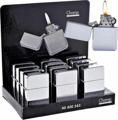 Set 12 Pezzi Accendino A Benzina Colore Cromato Casa e cucina/Decorazioni per interni/Candele e portacandele/Accessori per candele/Accendini Trade Shop italia - Napoli, Commerciovirtuoso.it