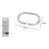 Set 12 Anelli Gancio Per Tenda Doccia Bagno Trasparenti In Plastica Box Doccia 52148