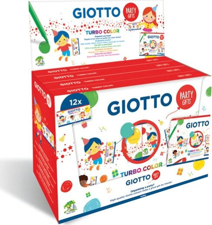 Set 12 astucci da 6 pennarelli - turbo color party gifts - Giotto [multipack] 4 pezzi Giochi e giocattoli/Attività creative/Accessori per disegnare e colorare/Pennelli Eurocartuccia - Pavullo, Commerciovirtuoso.it