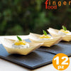 Set-12-Barchette-Finger-Food-In-Fibra-Di-Pioppo-Catering-Aperitivo-12,5-X-7-Cm