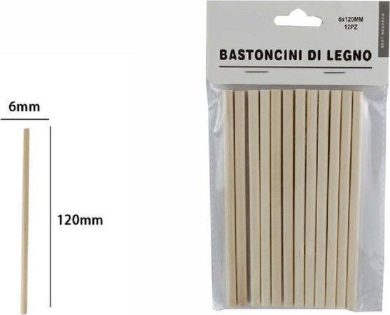 Set 12 Bastoncini In Legno Lavoretti Attivit? Creative Stecchette 6x120mm 53864a Giocattoli e infanzia > Scuola > Cancelleria Trade Shop italia - Napoli, Commerciovirtuoso.it