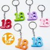 Set 12 Bomboniera Bomboniere Numero 18 Anni Diciottesimo Compleanno Porta Chiavi Casa e cucina/Hobby creativi/Materiali per hobby creativi/Forniture per feste/Bomboniere Trade Shop italia - Napoli, Commerciovirtuoso.it