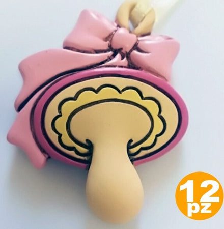 Set 12 Bomboniere Ciuccio Fiocco Rosa Ceramica Appendino Battesimo Baby Nascita Casa e cucina/Hobby creativi/Materiali per hobby creativi/Forniture per feste/Bomboniere Trade Shop italia - Napoli, Commerciovirtuoso.it