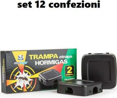 Set 12 Confezioni 2 Pezzi Trappole Per Formiche Insetticida Giardino e giardinaggio/Giardinaggio/Prodotti fitosanitari e pesticidi/Insetticidi/Insetticidi per ambienti/Formiche Trade Shop italia - Napoli, Commerciovirtuoso.it