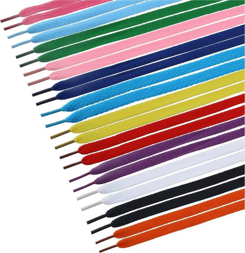 Set 12 Coppie Paia Stringhe Elastiche Scarpe Sneaker Lacci Piatti Colorati Moda/Accessori per gioielli orologi e scarpe/Prodotti per la pulizia per scarpe e accessori/Lacci per scarpe Trade Shop italia - Napoli, Commerciovirtuoso.it