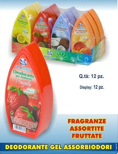 Set 12 Deodoranti Gel Profumo Ambiente Assorbi Odori 2in1 Fruttate Casa, arredamento e bricolage > Accessori Casa > Diffusore Ambiente Trade Shop italia - Napoli, Commerciovirtuoso.it