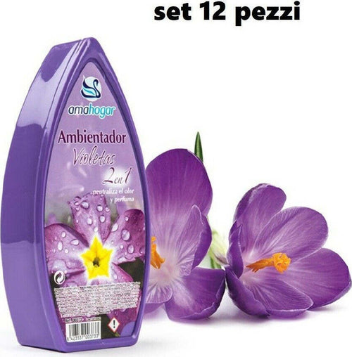 Set 12 Deodoranti Gel Profumo Ambiente Assorbi Odori Fragranza Viola Casa, arredamento e bricolage > Accessori Casa > Diffusore Ambiente Trade Shop italia - Napoli, Commerciovirtuoso.it