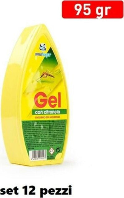 Set 12 Deodoranti Gel Profumo Ambiente Citronella Anti Zanzare 95 Gr. Salute e cura della persona/Pulizia e cura della casa/Insetticidi e antiparassitari per interni/Spray Trade Shop italia - Napoli, Commerciovirtuoso.it
